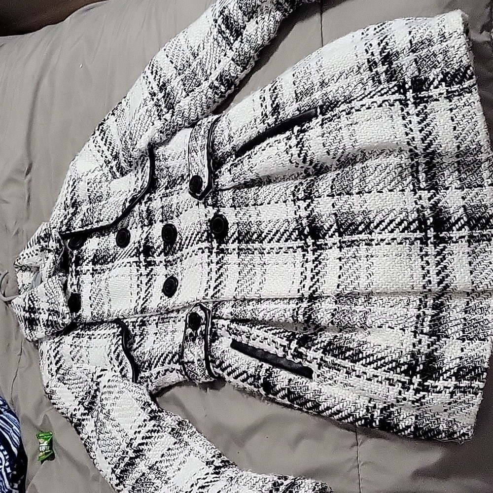 Beautiful black and white coat